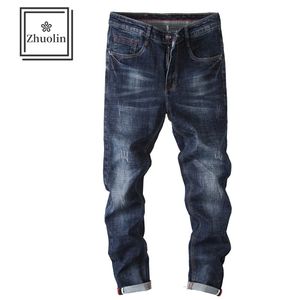 Zhuolin New Spring and Autumn Męskie Jeans Trend mody stretch Slim-Fit Feet Pants Koreańskie swobodne spodnie 201233