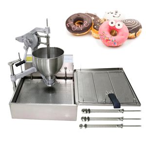Elektrische Donut-Herstellungsmaschine, Donut-Maker, Fritteuse, Edelstahl, manueller Donut-Waffeleisen