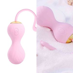 Nxy Bolas de Vagina Prostato Masturbação Egg Pompoarism Bolas impermeável Vibrador Penis Anel Esquilo Cauda Dildofor Mulheres Vibração Feminino Sexo Brinquedos1111