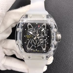 035 Montre de Luxe Męskie zegarki Automatyczny ruch mechaniczny pełny szklany obudowa pusta na rękę na rękę na rękę na rękę