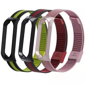 Milanese Metal Pasek Bransoletka dla Xiaomi MI Band 4 3 Pasek Kolorowe Rainbow Pasek Klamry Ze Stali Nierdzewnej MiBand Band Pasek