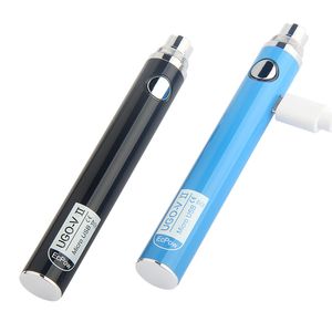 Autêntica UGO V II 510 Thread Battery eVod 650 900mAh eGo Batteries Micro USB Passthrough Chargers para cartuchos vape eCigs Atomizer