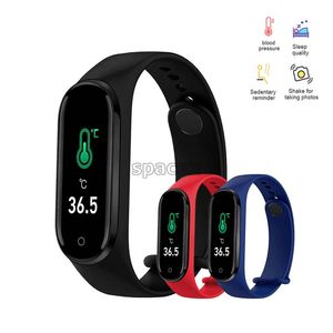 Smart Watch M4 Smartband Vattentät Blodtryck Armband Hjärtfrekvens Monitor Fitness Tracker Sportspårning SmartWatch Pedometer