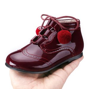 فتاة أحذية طفل رضيع جلد طبيعي الكاحل 2020 الربيع الفتيات الخريف الأطفال أحذية أطفال أحذية لفتاة الطفل LJ200911