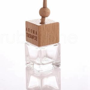 6ml Car Hang Decoration Glass Essence Oil Perfume Bottle Refillable Empty Hang Rope Empty Bottles Tools