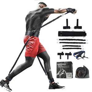 Zestaw oporu oporu lateksowego Zestaw do ćwiczeń treningowych CrossFit Pull Rope Rubber Expander Elastyczne zespoły do ​​fitness z torbą i pudełkiem Q1225