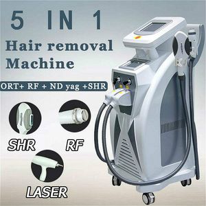 5 в 1 IPL Machine Portable Opt nd YAG Лазерные красоты Laser Devices лазерные волосы NDYAG Система удаления татуировки