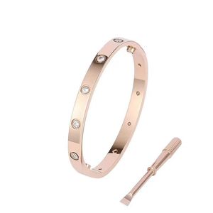 Love screw bracelet gold silver bangle couple bracelets for couples stainless steel jewelry charmet womens mens designer screwdriver bracelet luxury jewellery