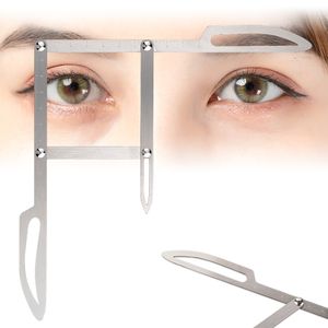 Ögonbryn tatuering mätning ögonbrynsformning verktygssymmetri hjälppositioneringsvolym glidning