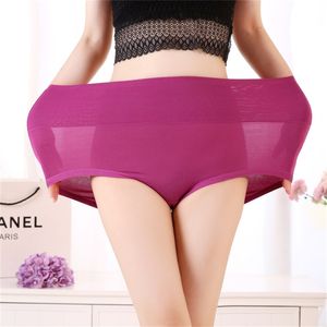 3 pcs Briefs Modal Big Size Underwear Mulheres Algodão Cintura Alta Cantina Respirável Com Confortável Mulheres Underwear Lingerie 5xL 201112