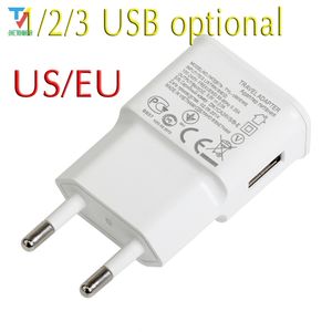 100% echter 5V 1A ODER 2A EU US Wandladegerät-Adapter für LG Sony Samsung Galaxy S7 Mini Note 7 6 5 Stecker Reiseladegerät freies Schiff 50PCS