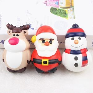 Детские игрушки Santa Claus Dock Squishy PU Симуляторы рождественские темы вентилятор давления шарика украшения подарки стресс шарики медленный отскок 4 мк