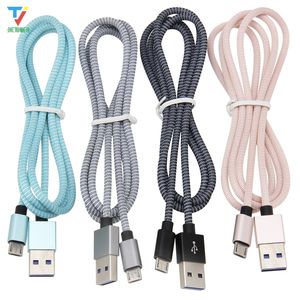 USB Cable For Samsung S6 S7 Type C Fast Data Charging Charger Micro USB Cable For Android Mobile Phone Cables 100pcs/lot