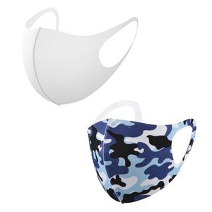 3D Stereoscopic Blanks Sublimation ice silk Face Mask Adults Dust Prevention Mask Breathable Can be Reused For DIY Heat Transfer GH1080