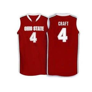 Custom 604 Youth women Vintage #4 Aaron Craft Ohio State Buckeyes College Basketball Jersey Size S-4XL or custom any name or number jersey