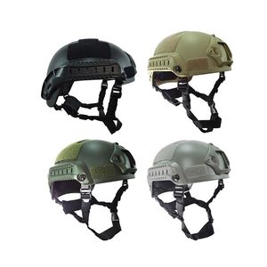 Casco tattico veloce Mich 2001 Attrezzatura CS per esterni Airsoft Paintabll Tiro Protezione per la testa NO01-035