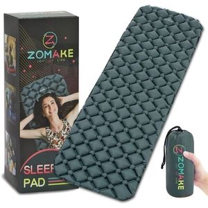 Zromake Outdoor Camping Pad Duża Pad Sypial Pad Nadmuchiwany Materac do Sleep Hiking Compact Mata z pudełkiem 220216