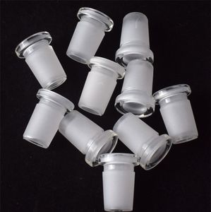 Adattatore per tubo con stelo in vetro da 18 mm maschio a 14 mm femmina Riduttore per narghilè Connettore a fessura Diffusore per bong in vetro Ciotola per banger al quarzo d'acqua