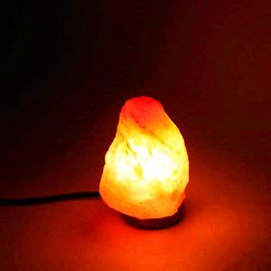 Премиум качества ночных огней Himalayan Ionic Crystal Salt Rock Lamp с диммерным кабельным шнуром выключатель UK сокет 1-2 кг - натуральный