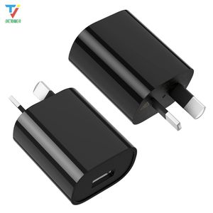 Tamanho pequeno SAA RCM Certificado Au Plug Acessórios Telefone 5W 5 V 1A Telefones Celulares Mercado Mercado Austrália Carregador de Parede USB Para iPhone Ipad 30pcs