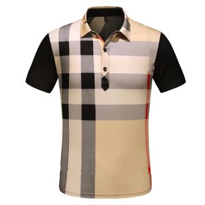 2022Luxus Casual Herren T-shirt Atmungsaktive Polo Wear Designer Kurzarm T-Shirt 100% Baumwolle Hohe Qualität Großhandel Schwarzweiß-Größe M-3XL # ZO16