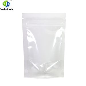 9x13cm（3.5x5in）HDPEクリアラミネートスタンドアップポーチジップロックプラスチック小売包装袋透明食品収納バッグ201021