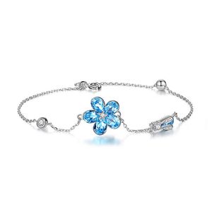 Custom Luxury Women Jewelry 925 Sterling Sier Flower Bracelets