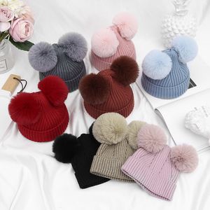 Toddler Infant Baby Kids Boys Girls Knited Woolen Headgear Hat Cap Drop Shipping
