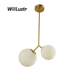 Modern Glass Globe Pendant Lamp Creative Cherry Suspension Light Hotel Restaurant Cafe Bar Dining Bedroom Metal Hanging Lighting