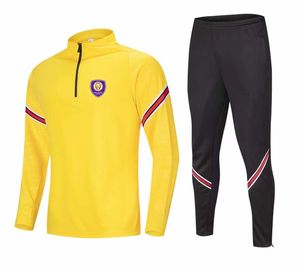 21-22 Orlando City SC Men's leisure sports suit semi-zipper long-sleeved sweatshirt outdoor sports leisure training suit size M-4XL