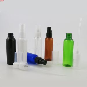 100 x ml Travel Empty Clear Amber White Black Green Blue PET Plastic Bottle With Lotion Pump Packaging Cosmetic Containerhigh quatity