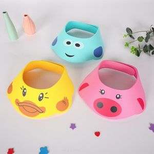 Shower cap children's color printing cartoon adjustable ear protection shampoo cap GC723