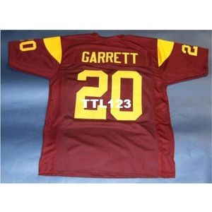 3740 Custom # 20 Mike Garrett Custom USC Trojans Escala Colégio Jersey Tamanho S-4XL ou Personalizado Qualquer nome ou Número Jersey