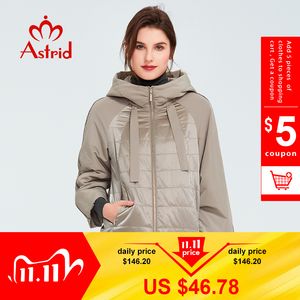 아스트리드 스프링 코트 여성 Outwear Trend Jacket 짧은 파카 캐주얼 패션 여성 고품질 따뜻한 얇은 면화 ZM-8601 201103