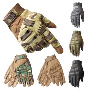 Airsoft Shooting Hunting Full Finger Camouflage Tactical Gloves Outdoor Sports Motorcykel Cycling Glyes No08-081