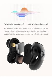 2st S6 Plus TWS trådlösa öronsnäckor Bekväma mini -knapp Bluetooth -hörlurar hörlurar hifi ljud binaural call öronstycken 9D Sport Headset