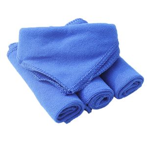 Superfine Fiber Handduk Blå Hemming Washcloth 30 * 70cm Tjock Plush Rengöring Tyg Vaxbil Nya Handdukar Högkvalitativ 0 62JY K2