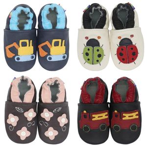 Carozoo spädbarnsskor tofflor Mjuka läder Babypojkar Första Walkers Girl Shoes 201130