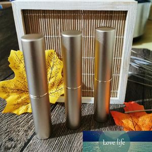 50PCS Round Lipstick Tube Lip Balm Containers Tom Kosmetiska behållare Lotion Container Portable Aluminium Travel Bottle