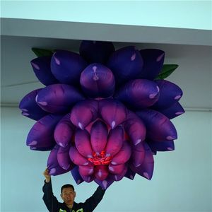 wholesale Free Shipping Inflatable Flowers With LED Strip and Blower For Personalized Ornament Christmas Decorations American Family Decoration