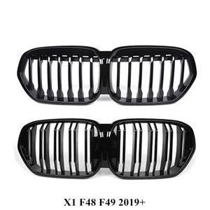 Części samochodowe Grille Frontowe dla X1 F48 F49 Wymiana ABS Glossy Black Style Car Grille