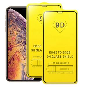 Pellicola proteggi schermo in vetro temperato con colla completa 9D per iPhone 15 14 13 12 mini 11 Pro X XS Max XR plus ultra Samsung A33 A53 A73 S21 A32 A42 A52 A72 A71 5G