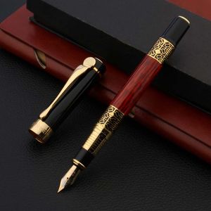 luxurious classic 305 black golden Fountain Pen Vintage pattern Business Stationery School Supplies