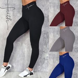 Womens Leggings leggins High Waist Yoga Pants Sports Gym Leggings Fashion Tight-Fitting Ladies Sweatpants Elastic Tights Trousers for women