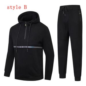 Herren Pullovers italienische Marke Herbst gestreifter Baumwolle Sportswear Herbst Winter Golf Baseball Uniform Männer Laufrose Lose Blazer Hosen 2pic Set