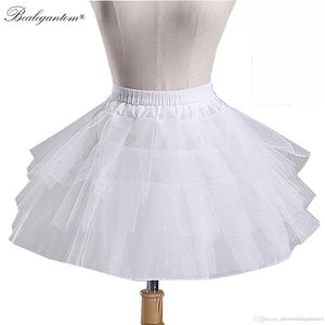 2021 I lager Bröllopstillbehör Kids Petticoat Ball Gown Underskirt för barn Flower Girl Dresses Crinoline Q141