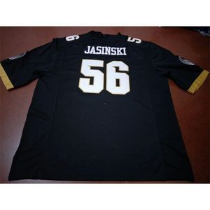 2324 UCF Knights Pat Jasinski＃56 REAL FULL Embroidery College Jersey Size S-4XLまたはカスタム任意の名前または番号ジャージー