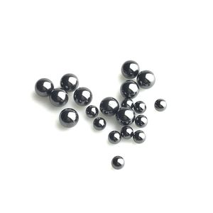 4mm 6mm SIC Terp Pillar Pearl Ball Insert with Hookah 100% Silicon Carbide Black Ceramics Spinning Tops Inserts for Quartz Banger Nails
