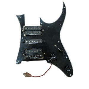 Uppgradera laddad HSH Pickguard Black Humbucker Dimarzio Alnico Pickups Svetsning Harness för Ibanez RG gitarr