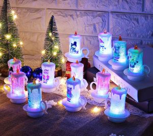 عيد الميلاد لعنصر الشمعة دراسة شمعة الإلكترونية مطعم نوم الصمام ضوء الليل سطح المكتب الحلي الساخن بيع SN1723